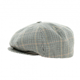 Grey Irish houndstooth cap - Traclet