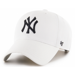 White Yankees NY Snapback Cap - 47 Brand