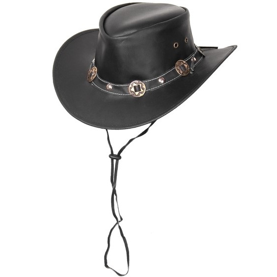 Black Concho Australian Hat - SCIPPIS - Traclet Black Concho Australian Hat - SCIPPIS - Traclet