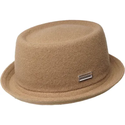 Chapeau Porkpie Wool Mowbray Camel-Kangol Reference : 8559 | Chapellerie Traclet