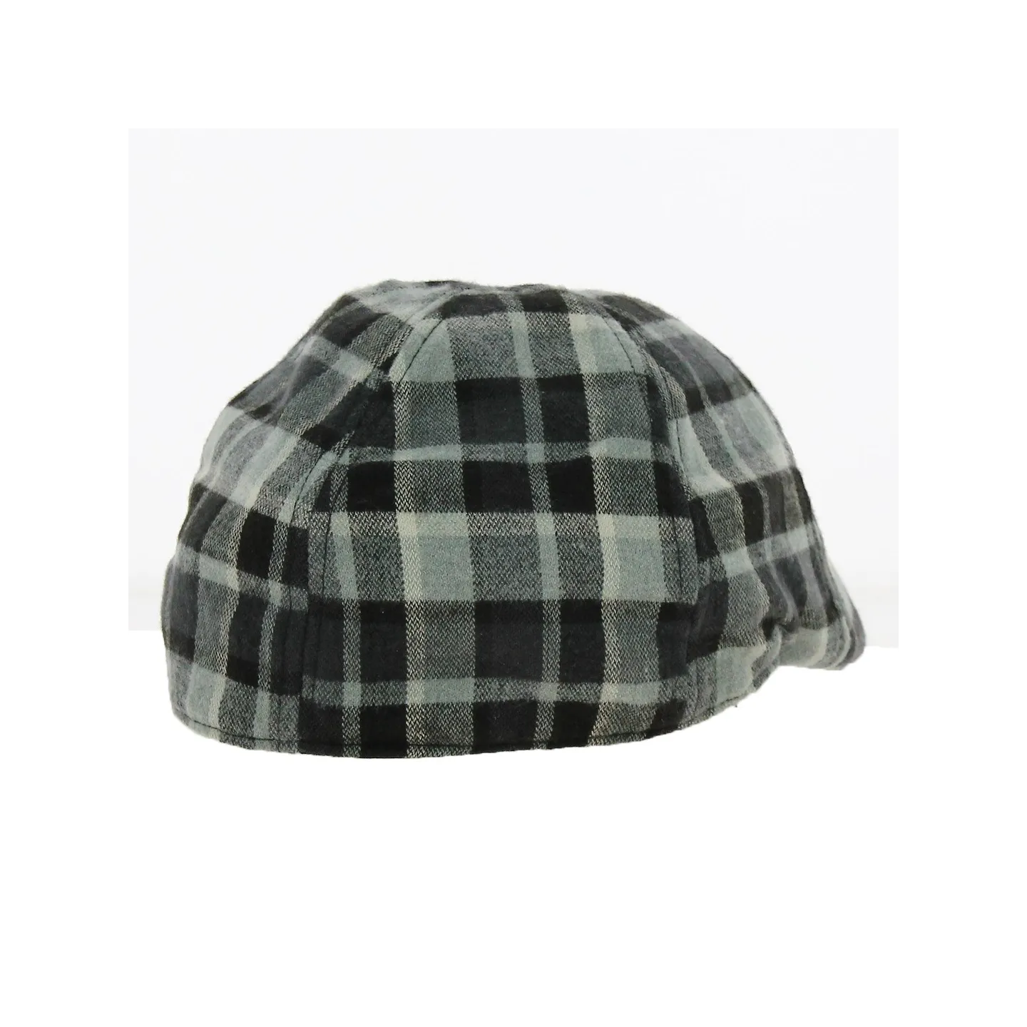 Black Checkered Duck Bill Riley Cap - Keyone Reference: 1491 | Traclet Hat Shop
