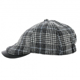 Quincy Duckbill Checkered Cap Black - Keyone