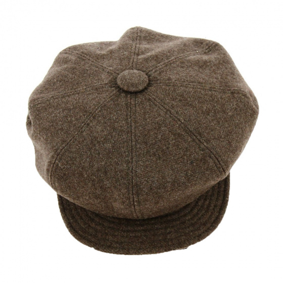 Hazelnut Vincennes Newsboy Cap - Traclet Hazelnut Vincennes Newsboy Cap - Traclet