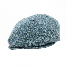 Arnold Herringbone Blue Wool Cap - City Sport