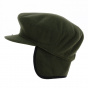 Green fleece earmuff cap - Traclet