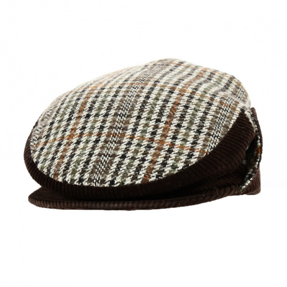 Houndstooth Ear Flap Cap - Traclet