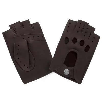Mitaines De Conduite Cuir Brun Non Doublé - Glove Story