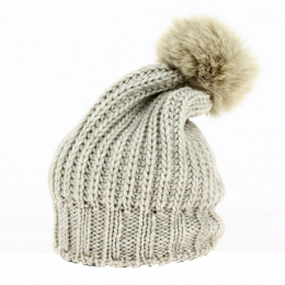 Alpaca & Wool Pompom Beanie - Traclet