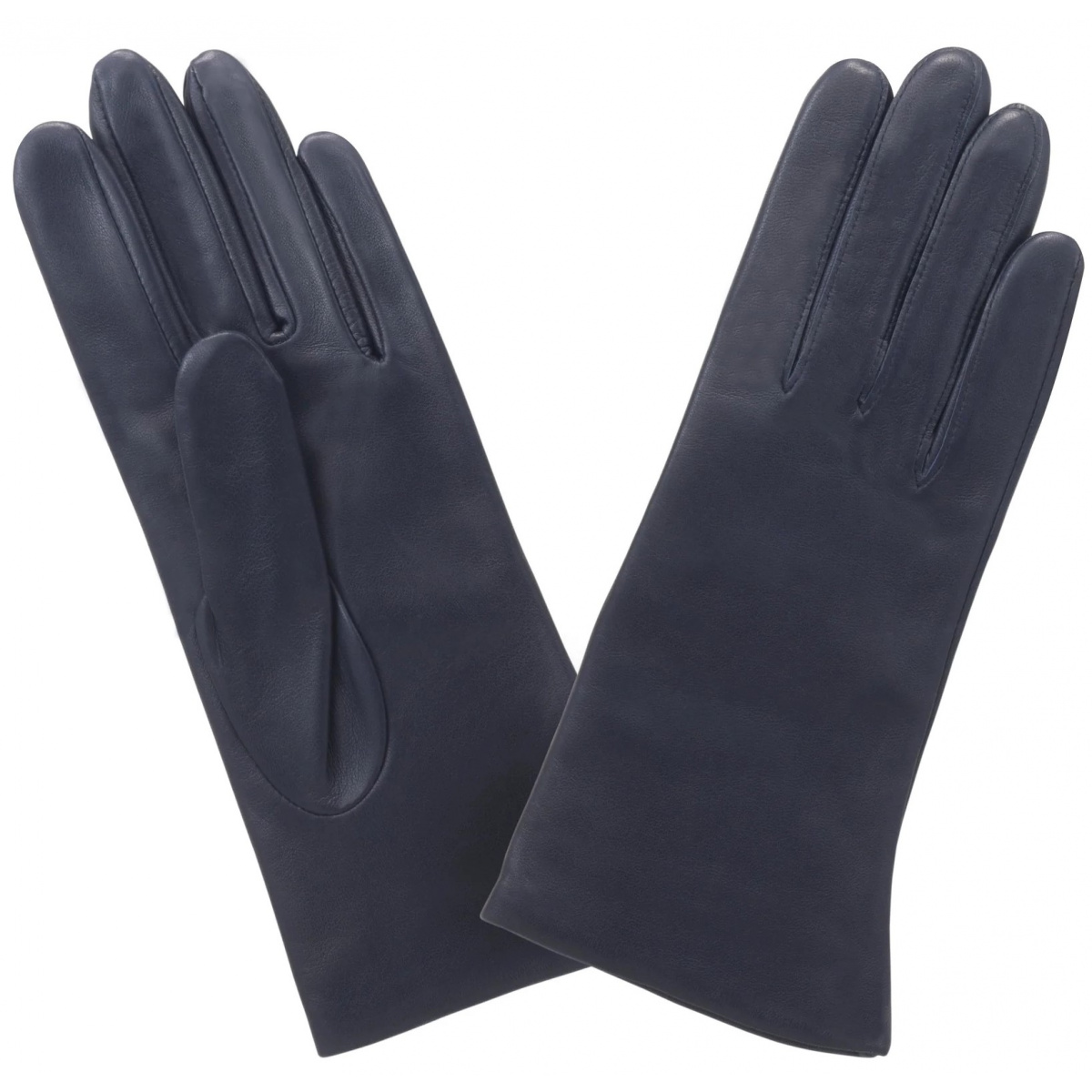 double silk leather glove isotoner