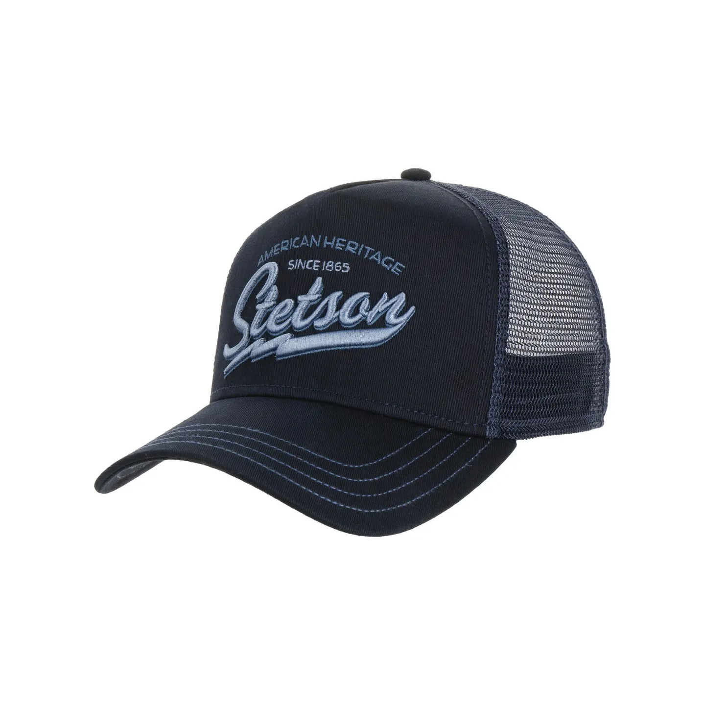 Baseball Trucker Cap American Heritage Navy - Stetson Reference: 18626 | Traclet Hat Shop