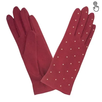 Gants Femme Malina Tactiles Rouge - Glove Story