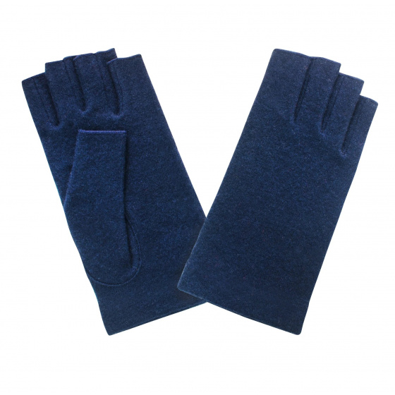 Women's Marina Wool & Nylon Fingerless Gloves - Traclet