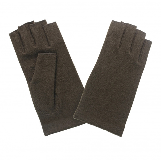 Women's Marina Wool & Nylon Fingerless Gloves - Traclet