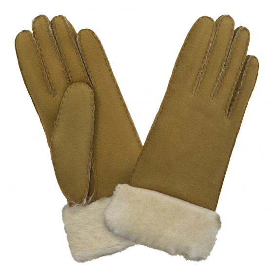 Camel Suede Sheepskin Glove - Glove Story
