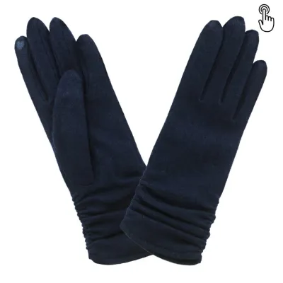 Gants Femme Nina Tactile Marine - Glove Story  Reference : 18648 | Chapellerie Traclet
