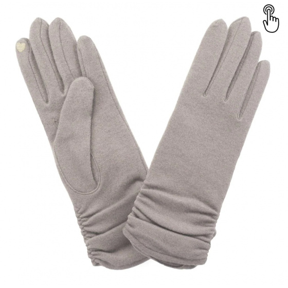Women's Nina Tactile Taupe Gloves - Glove Story