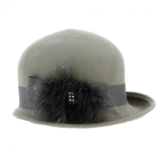 Chapeau cloche Olga Feutre Laine - Traclet