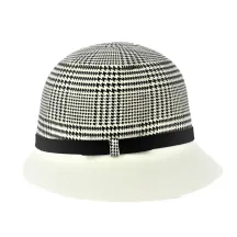 Chapeau cloche Feutre Laine Pied de poule et blanc - Traclet Reference : 17047 | Chapellerie Traclet
