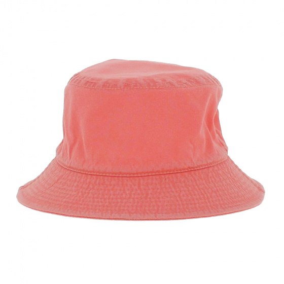 Coral Cotton Demis Bucket Hat - Crambes