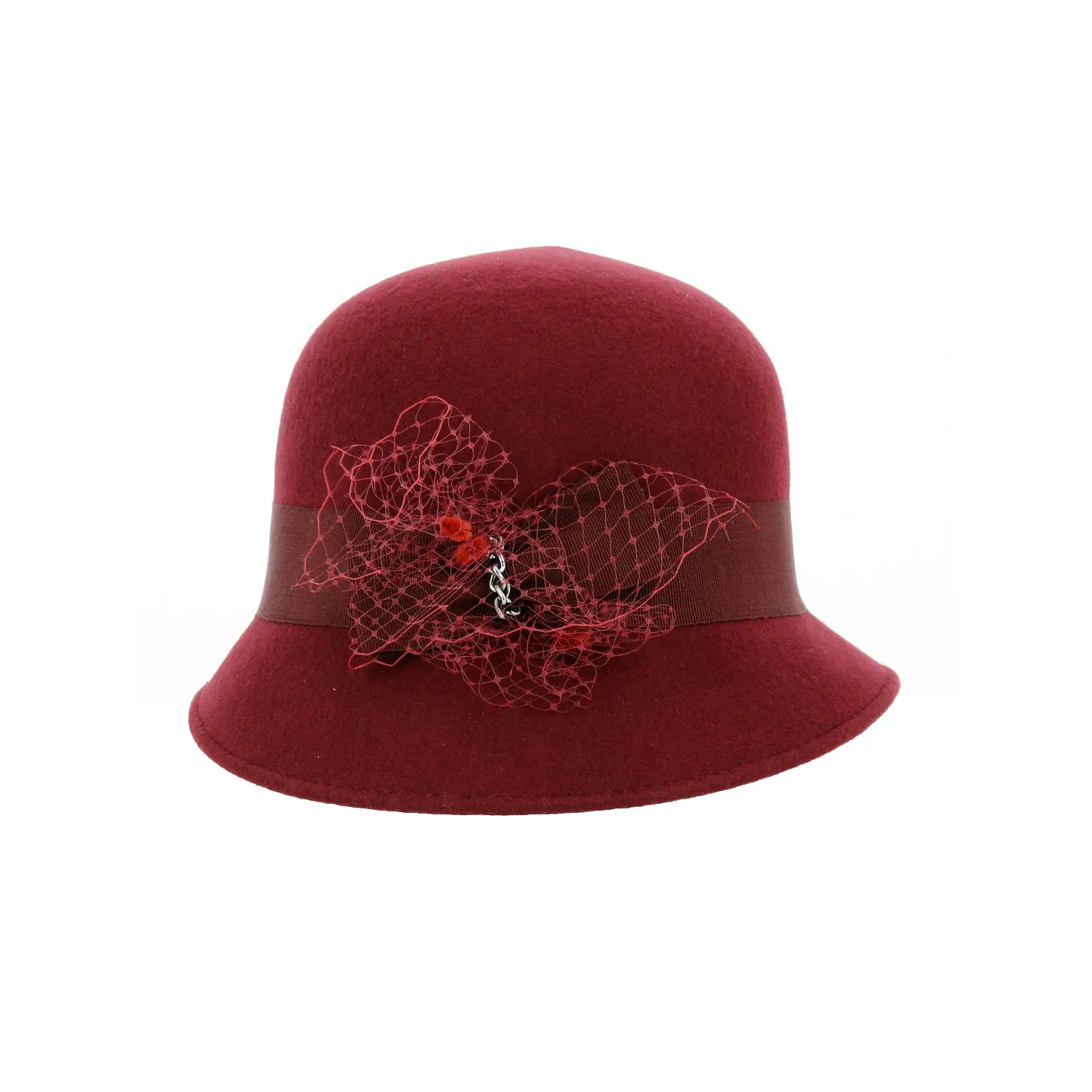 Chapeau Cloche Maithe Feutre Laine Bleu royal - Traclet Reference : 18664 | Chapellerie Traclet