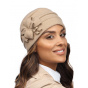Women's Akuna Wool Beanie in Beige - Traclet