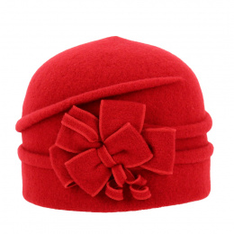 Toque Femme Akuna Laine Rouge - Traclet
