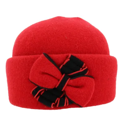 Toque Femme Kila Laine Rouge - Traclet Reference : 18672 | Chapellerie Traclet
