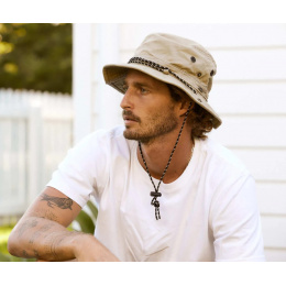 Outdoor Beige Cotton Hat - Conner Hats