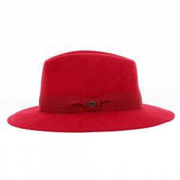 Hat Made in France Traveler Max wool felt Red - Traclet