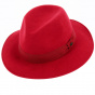 Made in France Traveller Max wool felt hat Red - Traclet
