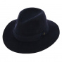 Hat Made in France Traveler Max navy wool felt - Traclet