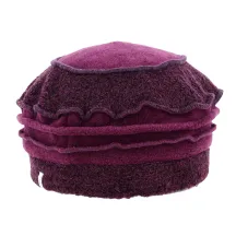 Toque Edline Aubergine & Pourpre - Traclet Reference : 18688 | Chapellerie Traclet