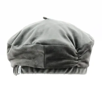 Grey Velvet Editte Beret - Traclet Reference: 18695 | Traclet Hat Shop
