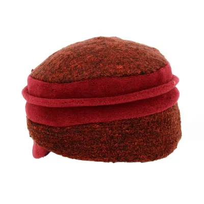 Ewen Red & Rust Beanie - Traclet Reference: 18697 | Traclet Hatmakers