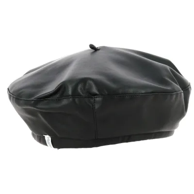 Béret Cappucino Polyester Noir - Traclet Reference : 18702 | Chapellerie Traclet