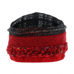 Red & Black Upcycling Hat - Traclet