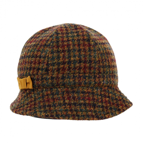 Ochre & Brown Harry Tweed Bucket Hat - Traclet