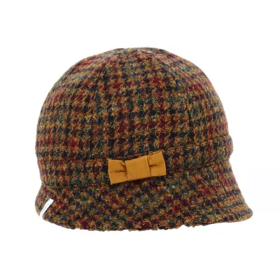 Ochre & Brown Harry Tweed Bucket Hat - Traclet Reference: 18714 | Traclet Hat Shop