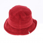 Elza Red Polar Bob Hat with Earmuffs - Traclet