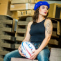 Bright Blue Beret with French Rugby XV Pin - Laulhère