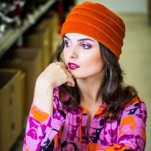 Toque femme polaire Colette Citrouille - Traclet