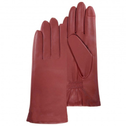 Women's Tactile Gloves Red Leather - Isotoner