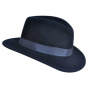 Navy Curtis Fedora Hat - Bailey