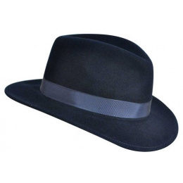 Fedora Curtis Hat Navy - Bailey