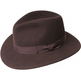 Curtis Fedora Hat Brown Felt - Bailey