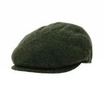 Capri Wool Flat Cap in Green - Traclet Reference: 18757 | Traclet Hatmakers