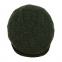 Green Wool Capri Flat Cap - Traclet
