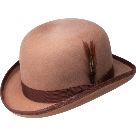 Chapeau Derby Melon Feutre Argile Italienne - Bailey