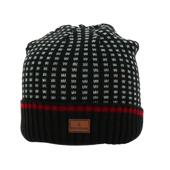 Marlow Black Beanie and Scarf Set - Traclet