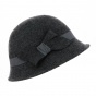 Gray Melody Cloche Hat - Traclet